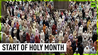 Muslims gather for Ramadan prayers in Jakarta