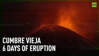 La Palma residents watch Cumbre Vieja volcano erupt