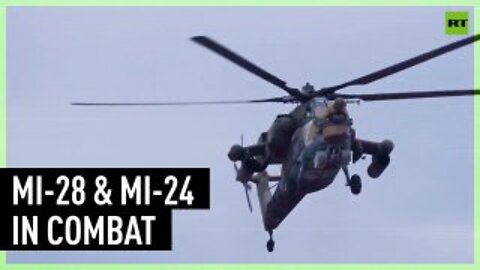 Russian choppers destroy Ukrainian military targets