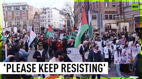 Amsterdam holds rally in support of Gaza medics