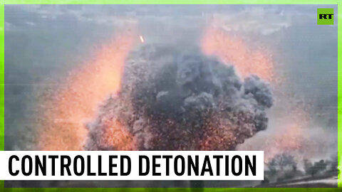 Massive explosion of WWII-era bomb in Crimea