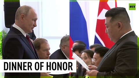 Putin welcomes Kim Jong Un to dinner