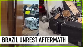 Damage and mess: Interiors of Brazil govt buildings trashed after massive riots