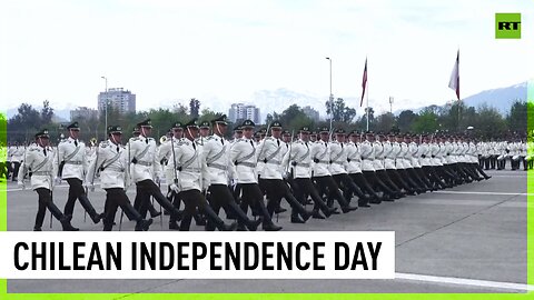 Chileans celebrate Independence day with a military parade