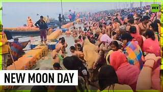 Mauni Amavasya | Thousands of Hindu worshippers take spiritual swim in Ganges River