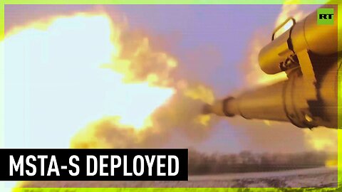 Russian howitzers strike military targets