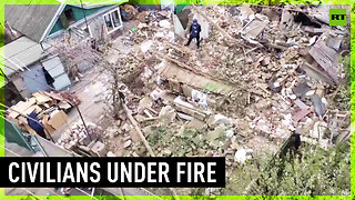 RT crew visits civilian areas devastated by Ukrainian attacks