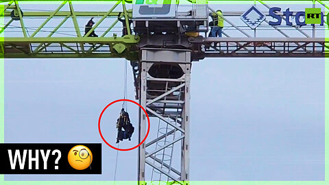 Man spends 24 hours atop construction crane