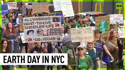 NYC animal-rights activists mark Earth Day