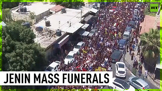 Mass funerals held for eight Palestinians killed in Jenin raids