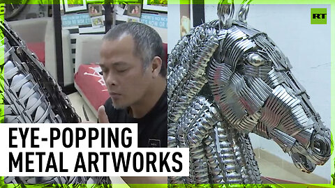 A spoonful of talent: Filipino sculptor wows with cutlery art
