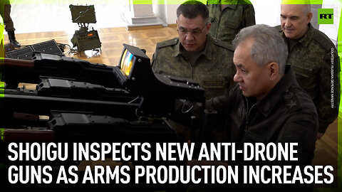 Shoigu inspects new anti-drone guns as arms production increases