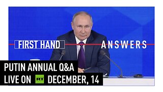 Putin’s annual Q&A conference | LIVE ON DECEMBER, 14