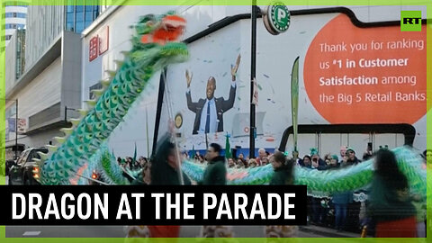 Toronto St. Patrick's Day parade features Chinese dragon dance