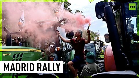 Spanish farmers block capital’s streets demanding protection from drought