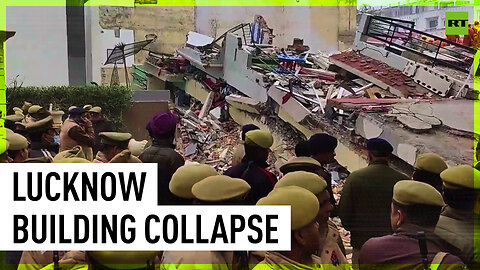 Residential building collapses in India