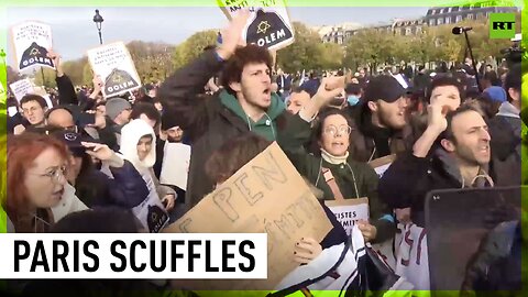 Anti-semitism march in Paris gets heated