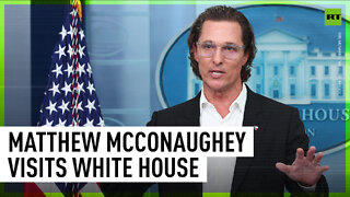 Matthew McConaughey visits the White House to talk about Uvalde shooting