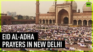 Hundreds gather in New Delhi for Eid al-Adha prayers