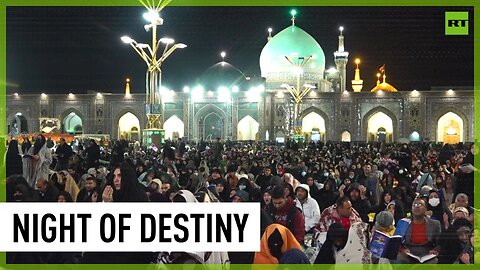 Iranian Muslims celebrate holiest night of Islam during Ramadan