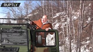 Putin brings defense minister Shoigu for pre-planned getaway in Siberia