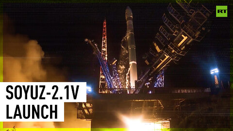 Russian Aerospace Forces launch space module on Soyuz-2.1v