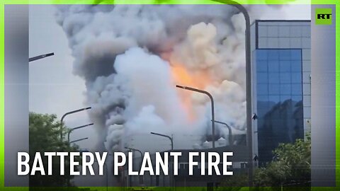 Huge fire breaks out at South Korean battery plant