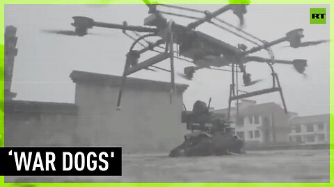 ‘War dogs descending directly from the sky’ – viral video shows off robot war dog airdrop