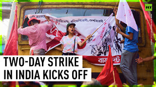 Two-day strike kicks off in India