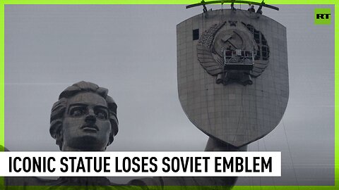 Iconic statue loses Soviet emblem