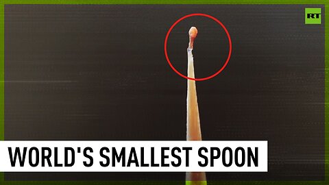 Indian artist sets new Guinness record for the smallest wooden spoon