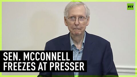 Sen. Mitch McConnell freezes when asked about re-election