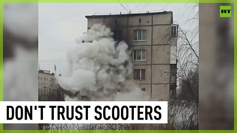 Electric scooter explodes in Moscow apartment