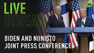Joe Biden and Sauli Niinisto hold a joint press conference after US-Nordic Leaders’ Summit