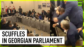 Georgian lawmakers fight over 'foreign agents' bill