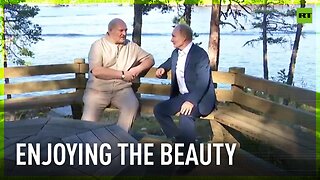 Putin and Lukashenko enjoy beauty of Valaam Island, Russia's northwest