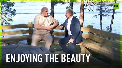 Putin and Lukashenko enjoy beauty of Valaam Island, Russia's northwest