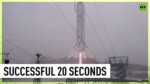 China's reusable rocket makes 1st vertical takeoff and landing