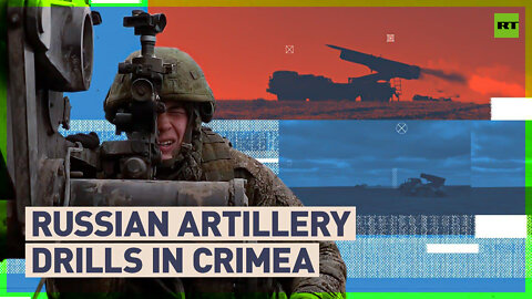 Russian Troops Hold Artillery Drills in Crimea