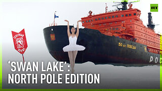 Ballerina performs 'Swan Lake' at North Pole