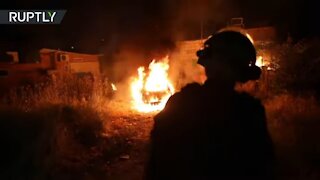 Car torched in East Jerusalem as clashes over Palestinian evictions continue