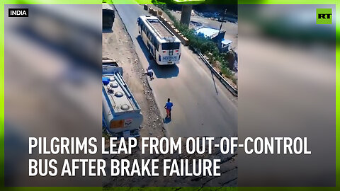 Pilgrims leap from out-of-control bus after brake failure