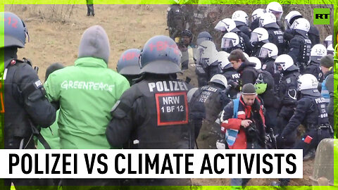 Tensions rise as German police remove climate protesters’ barricades erected against coal mining