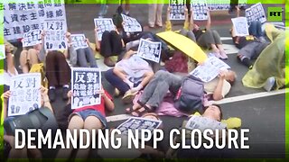 Taiwanese protesters stage anti-nuclear power plant demo