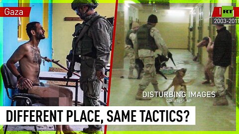 Shocking image of detained Gazan triggers comparison to US tortures at Abu Ghraib