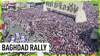 Massive pro-Palestinian protest held in Iraq