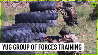 Russian soldiers hone shooting and evacuation skills in LPR