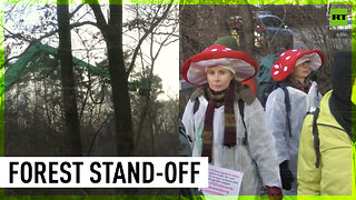 German police guard felling of Frankfurt forest following eviction of protesters