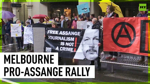 Assange’s supporters rally outside British Consulate in Melbourne