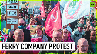 P&O protests in the UK